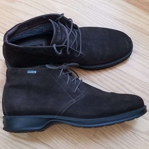 Men's Suede Leather Lace up Gore-Tex Ankle Chukka Boots - Picture 10 of 11